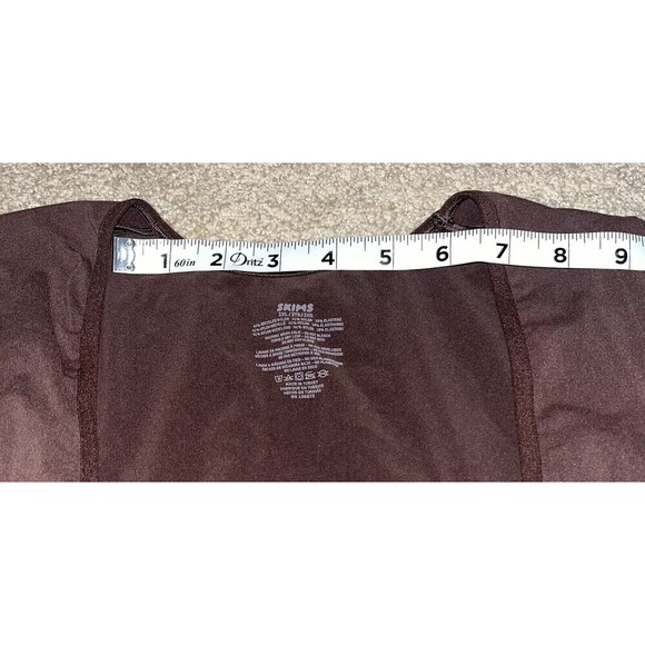 SKIMS (3XL) Seamless Sculpt Long Sleeve Open Bust Brief Bodysuit Cocoa Brown EUC - Picture 9 of 13